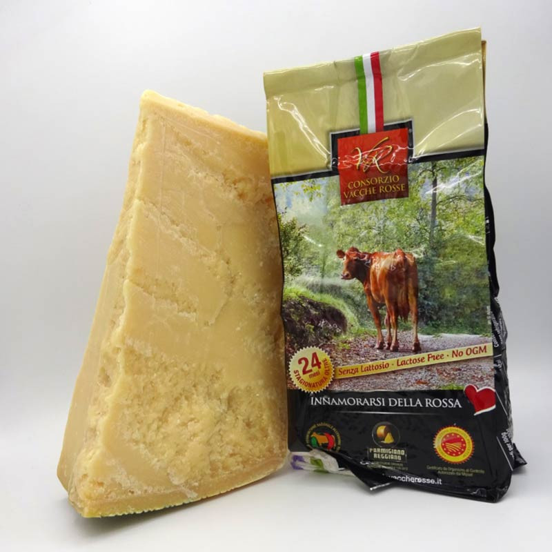 Authentic Parmigiano Reggiano Red Cows - 24 months aged Weight 1 kg