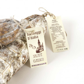 Salame Cremonese con Aglio etichetta